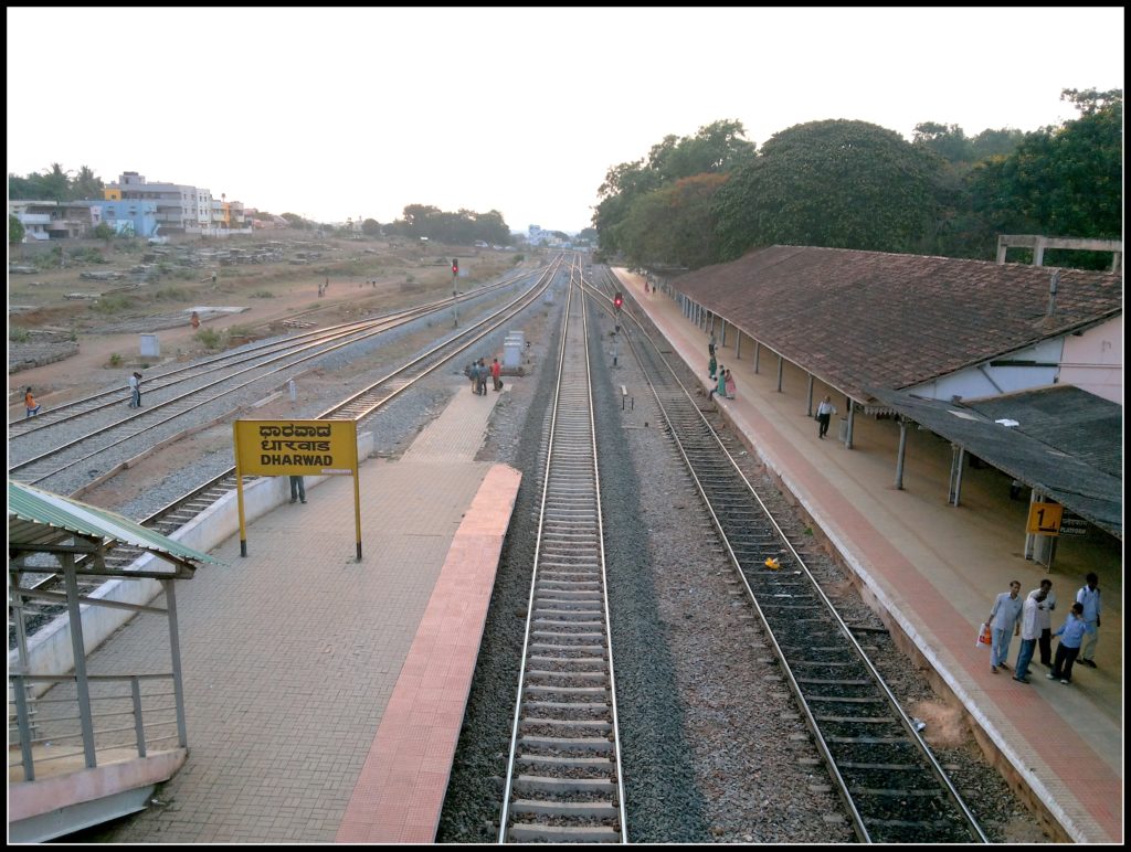 Welcome by the Rain Gods - Dharwad Railway Station