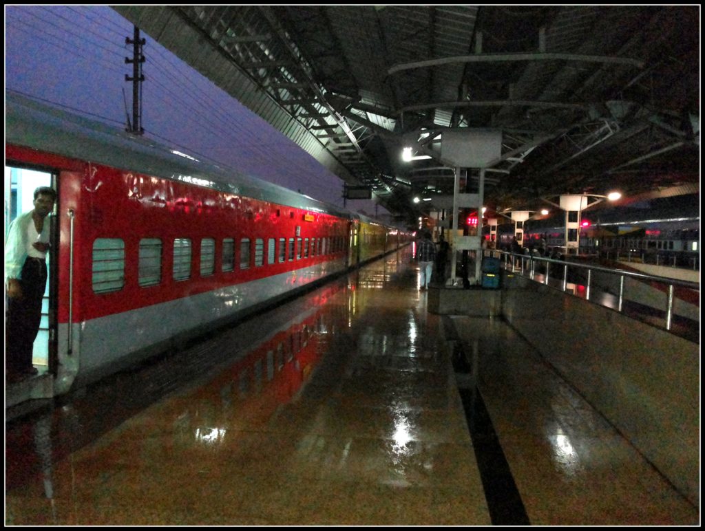 Welcome by the Rain Gods - Hubbali Railway Station