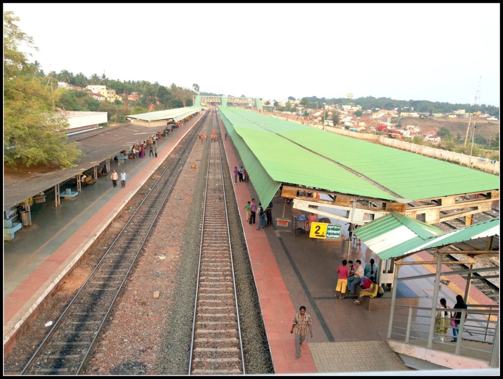 Welcome by the Rain Gods - Dharwad Railway Station