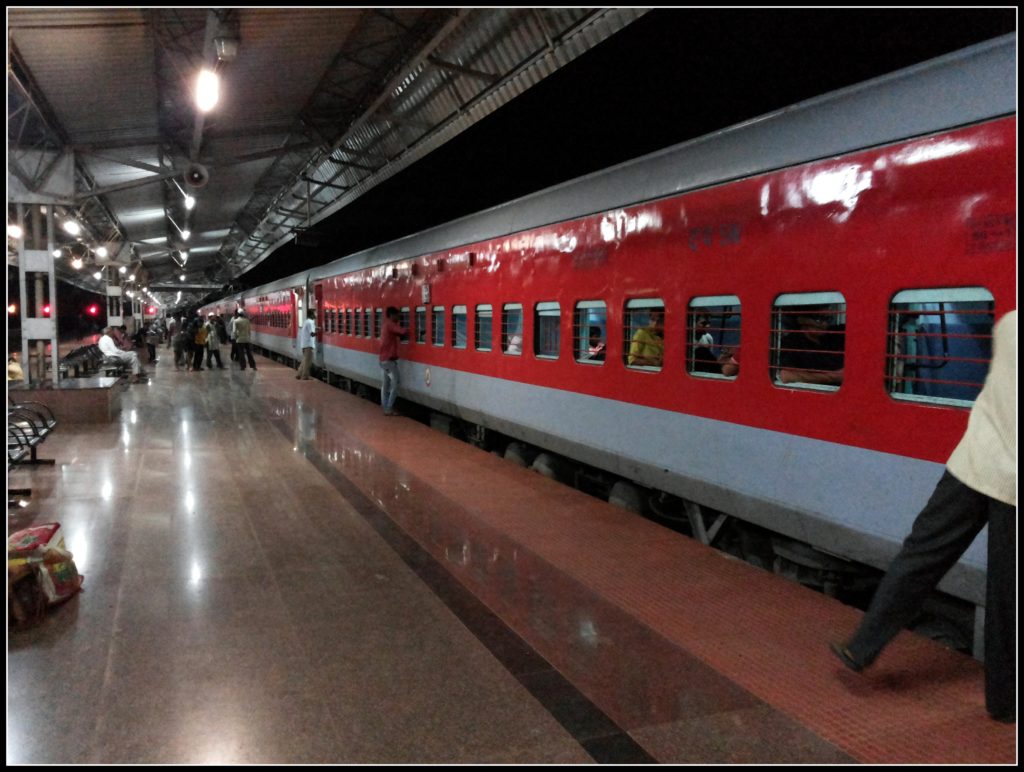 Welcome by the Rain Gods - Dharwad Railway Station