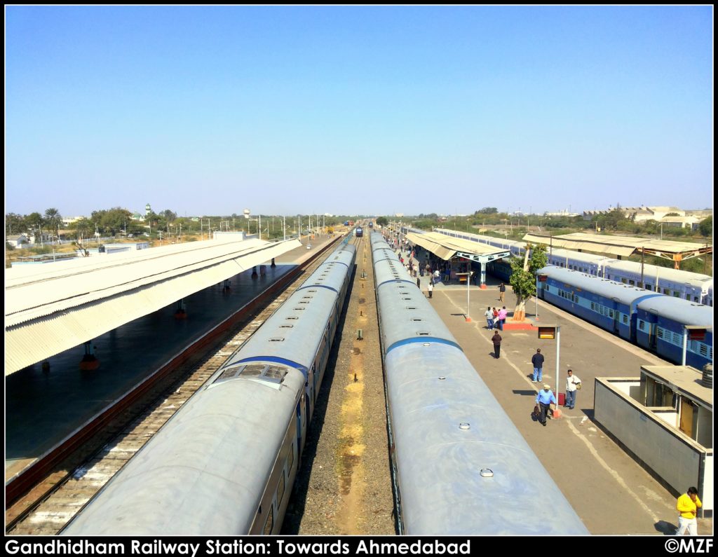 Onboard Gandhidham Express: Gandhidham Railway Station