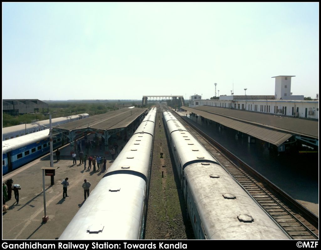 Onboard Gandhidham Express: Gandhidham Railway Station