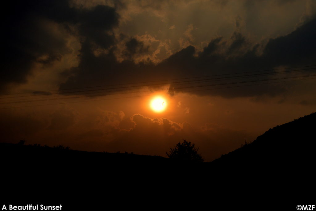 Onboard Gandhidham Express: A Beautiful Sunset