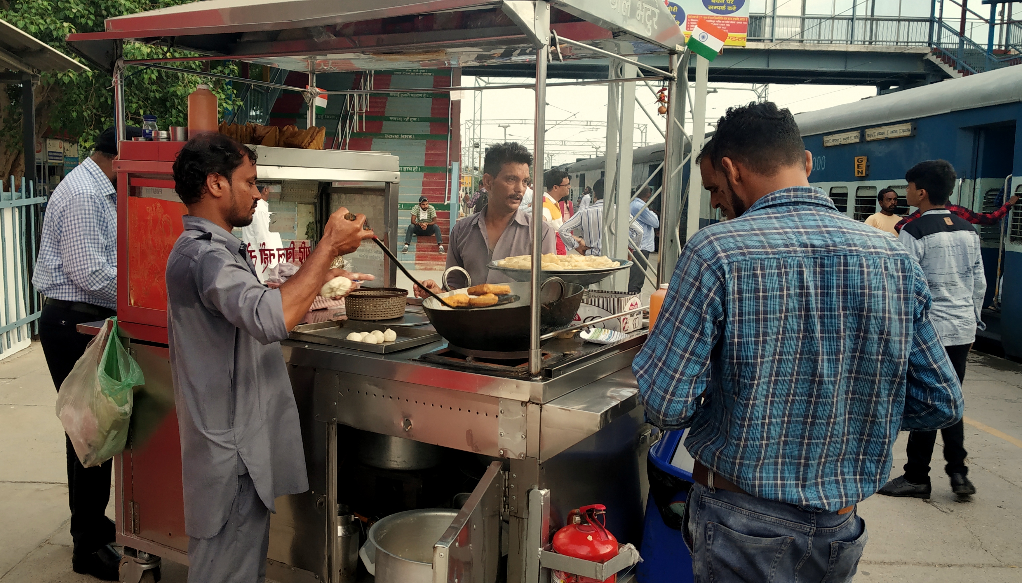 Chole Bhature at Bhatinda Jn.